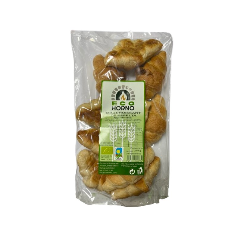Mini croissants de espelta 210g eco horno