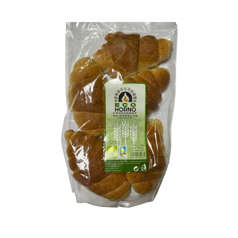 Croissants espeltacon mantequilla 300gr eco horno