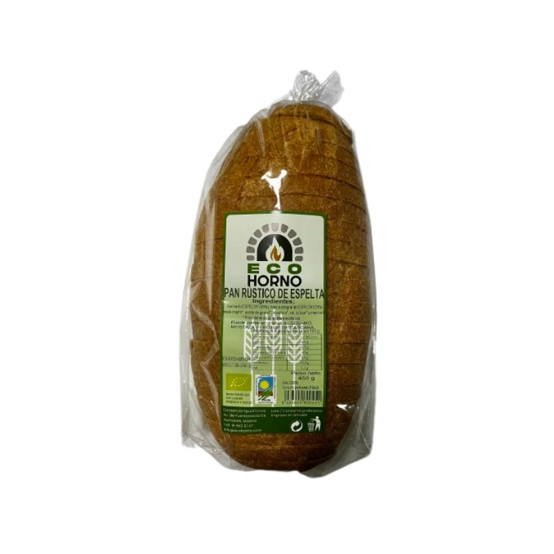 Pan rustico espelta 450gr eco-horno