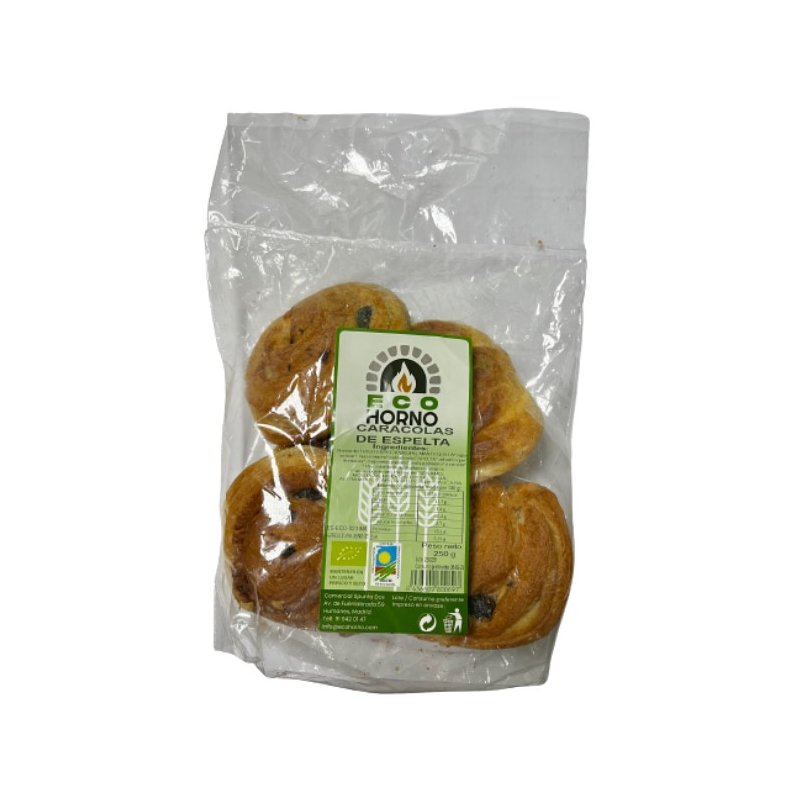 Caracolas espelta con mantequilla 250g eco-horno