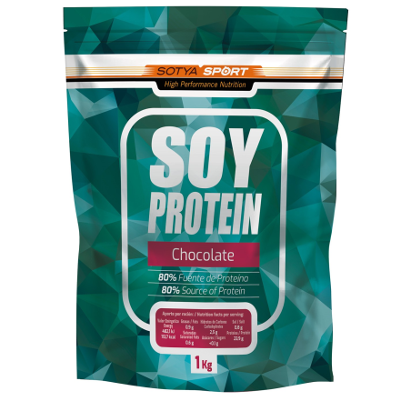 Soy protein 80% chocolate 1kg doypack sotya sport