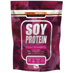Soy protein 81% fresa 1kg doypack  sotya sport