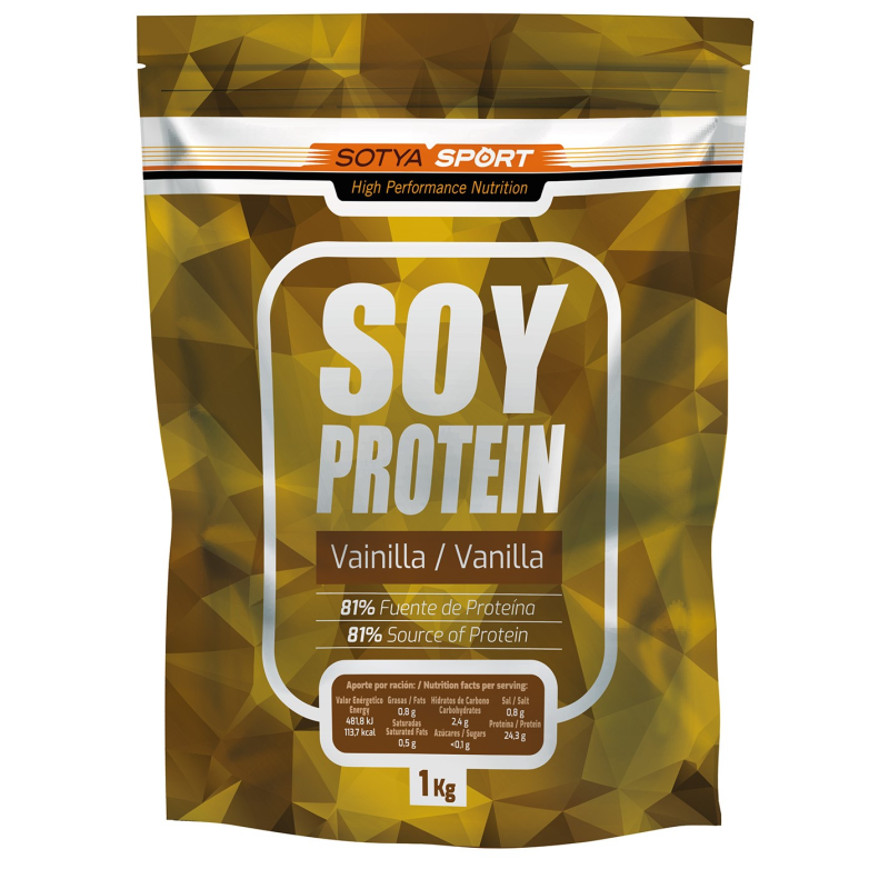 Soy protein 81% vainilla 1kg doypack sotya sport