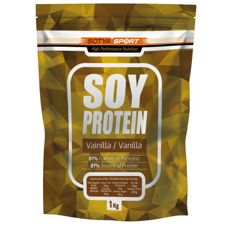 Soy protein 81% vainilla 1kg doypack sotya sport