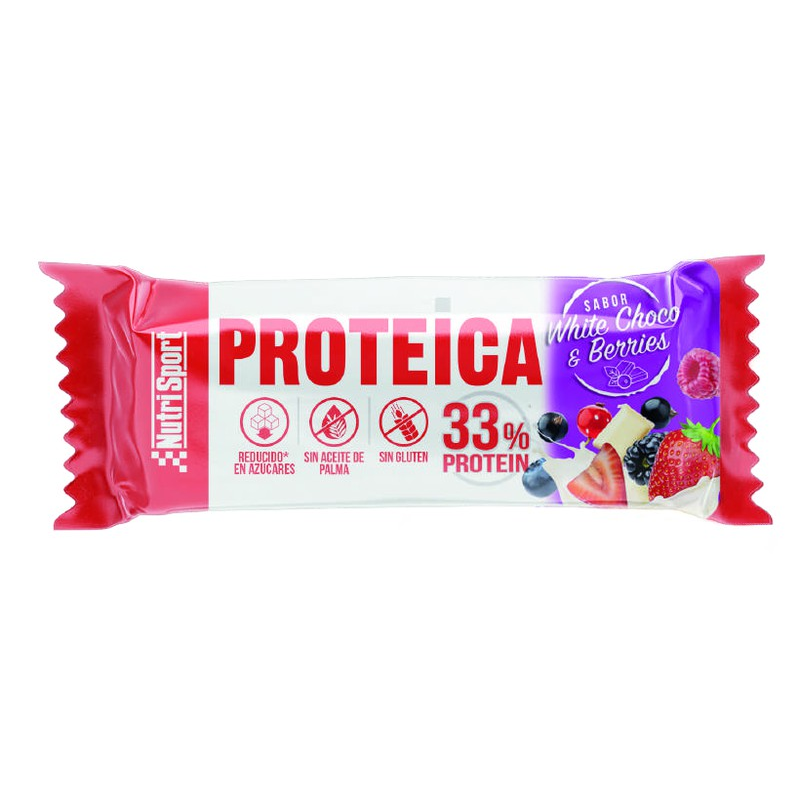 Barrita proteica white choco y berries 44g