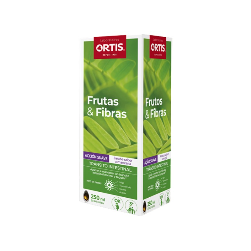 Frutas y fibras jarabe 250ml ortis.