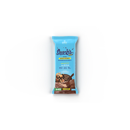 Barrita snakis chocolate leche galleta canela diet