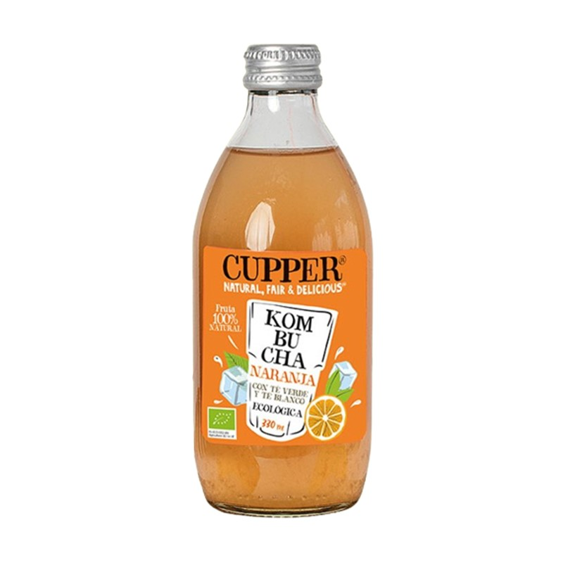 Cupper kombucha naranja eco 330ml
