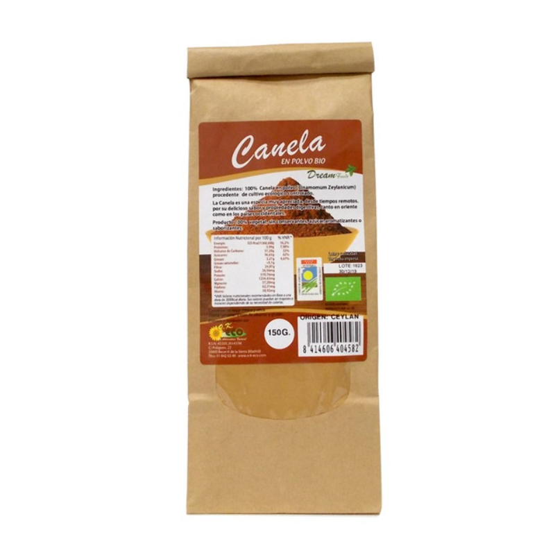Canela ceylan polvo 150g eco dream foods bolsa