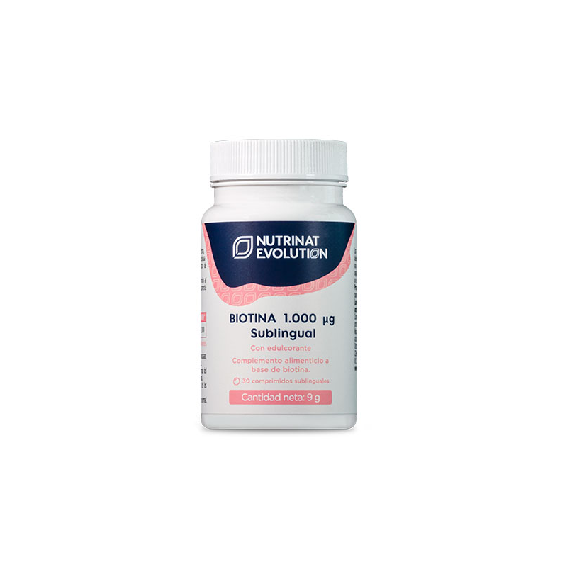 Biotina 1000ug sublingual 30comp nutrinat evolutio