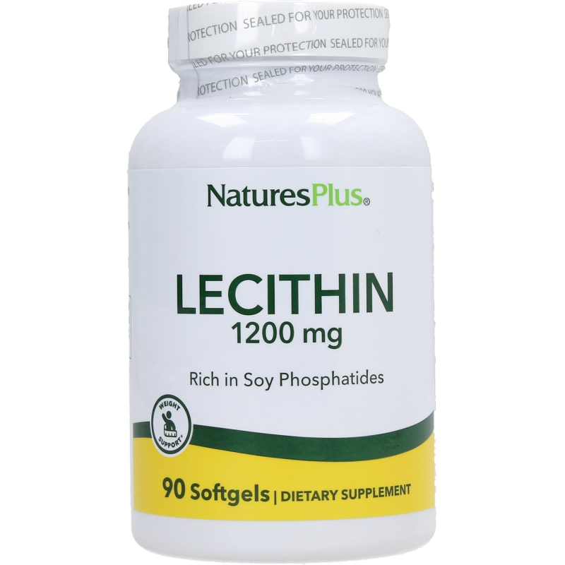 Lecitina de soja 1200mg 90 perlas natures plus