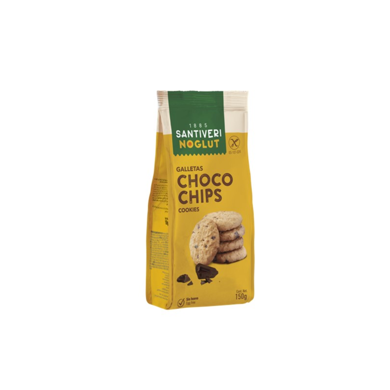 Noglut galletas pepitas choco 150gr santiveri