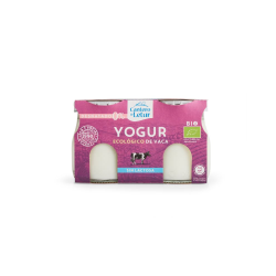 Yogur vaca sin lactosa desnatado bio 2x125g