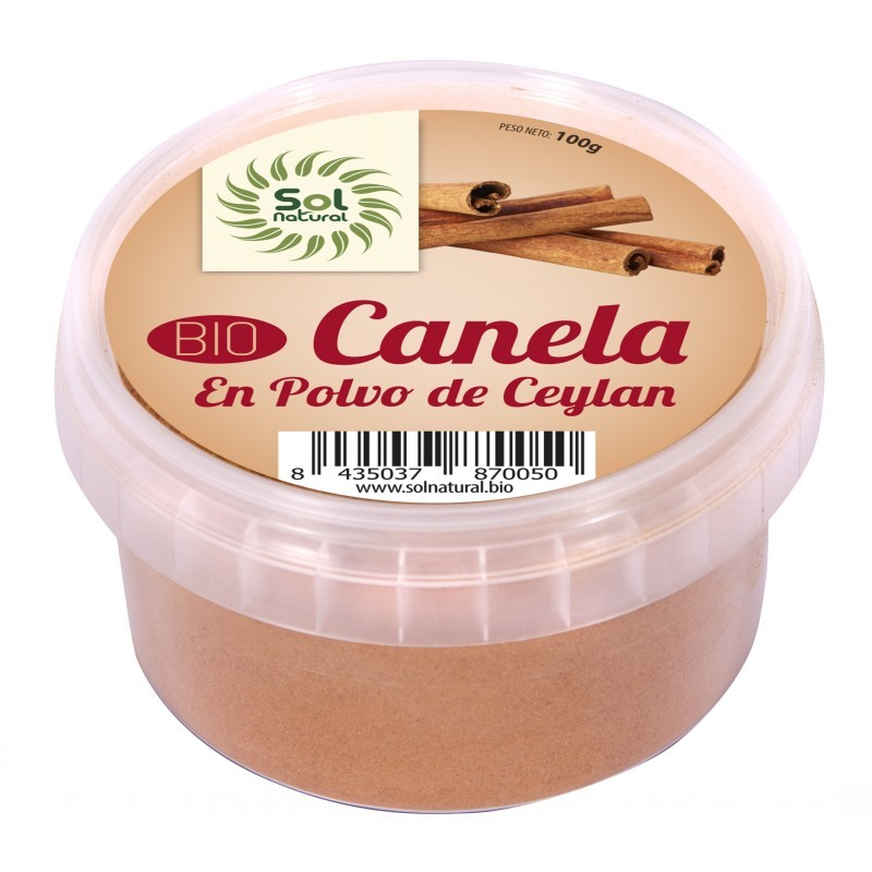 Canela ceylan polvo bio 100g sol natural