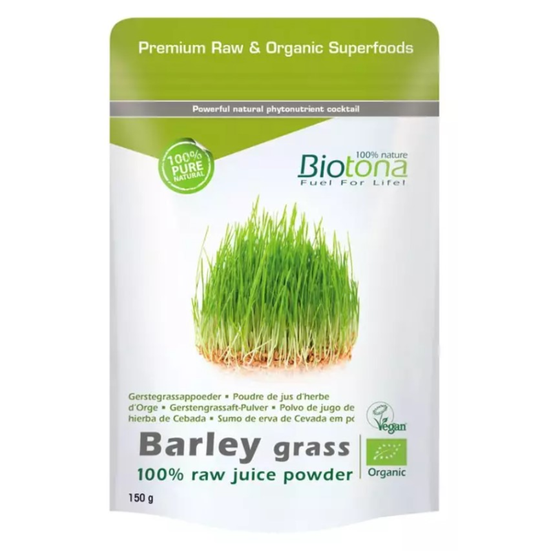 Biotona jugo hierba de cebada polvo bio 150g