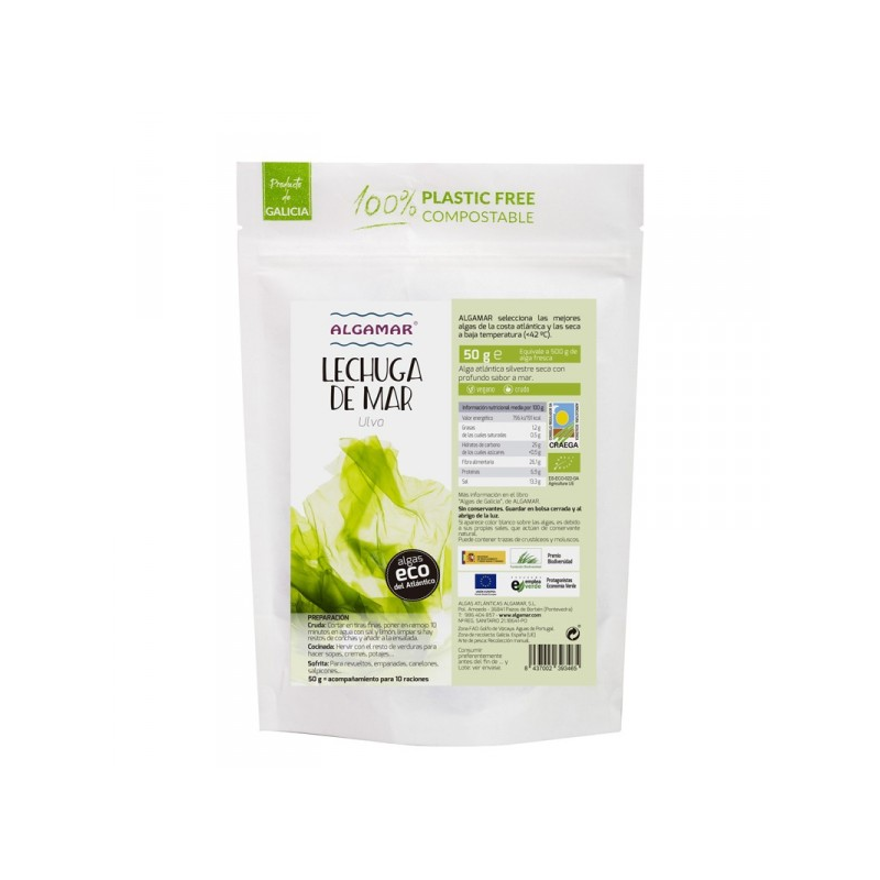 Alga lechuga de mar copos 50g algamar