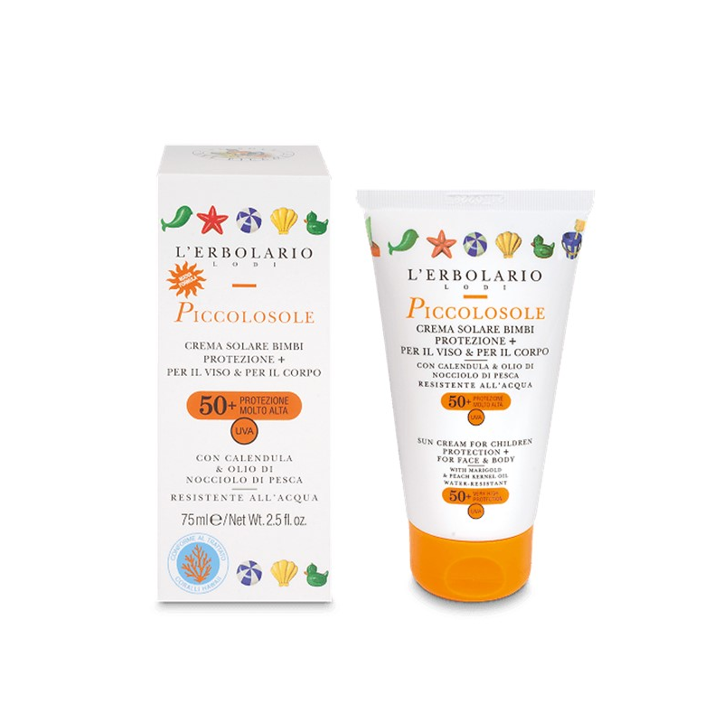 Crema solar spf 50 cara cuerpo niños 75ml