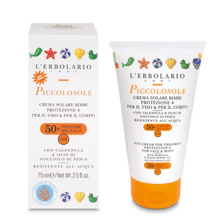Crema solar spf 50 cara cuerpo niños 75ml