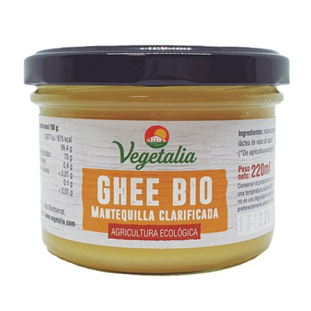 Mantequilla ghee clarificada bio 220ml vegetalia