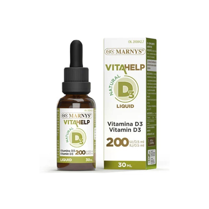 Vitamina d3 200ui liquida 30ml vitahelp marnys