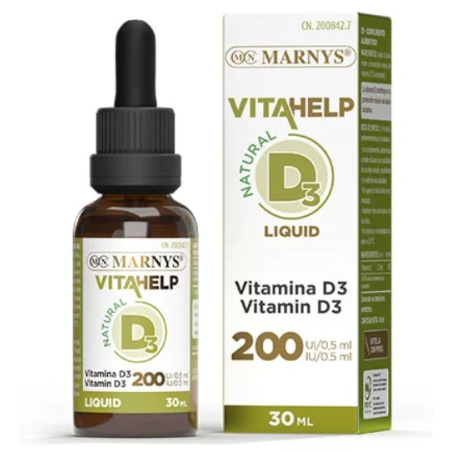 Vitamina d3 200ui liquida 30ml vitahelp marnys