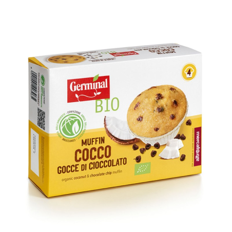 Muffin virutas chocolate coco bio germinal 4x40g