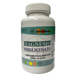 Magnesio bisglicinato 200g polvo alfa herbal