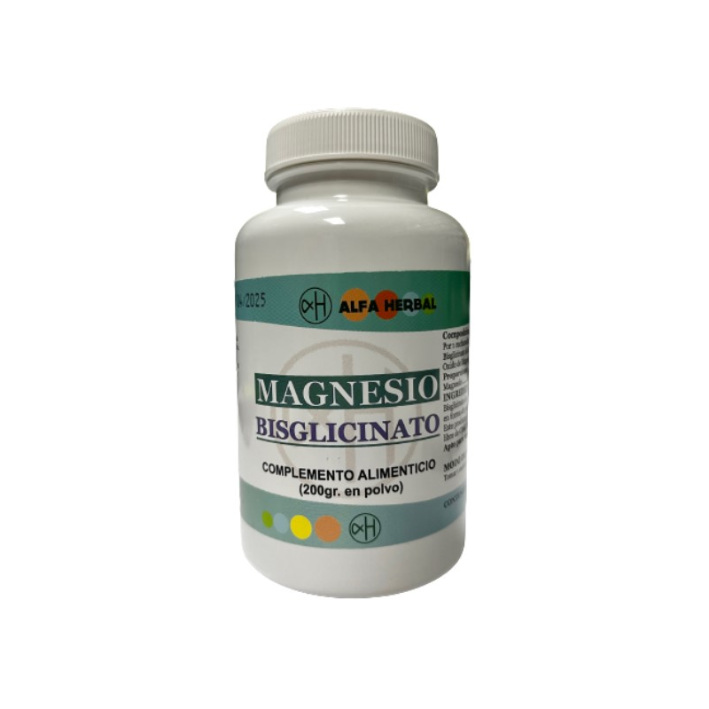 Magnesio bisglicinato 200g polvo alfa herbal