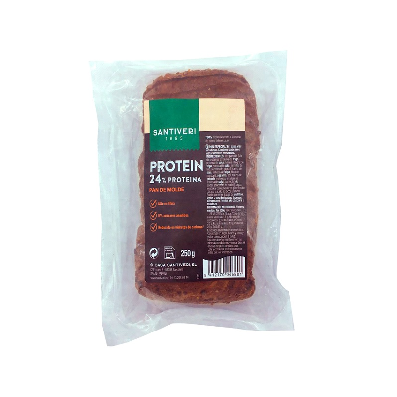 Pan de molde proteico santiveri 250g
