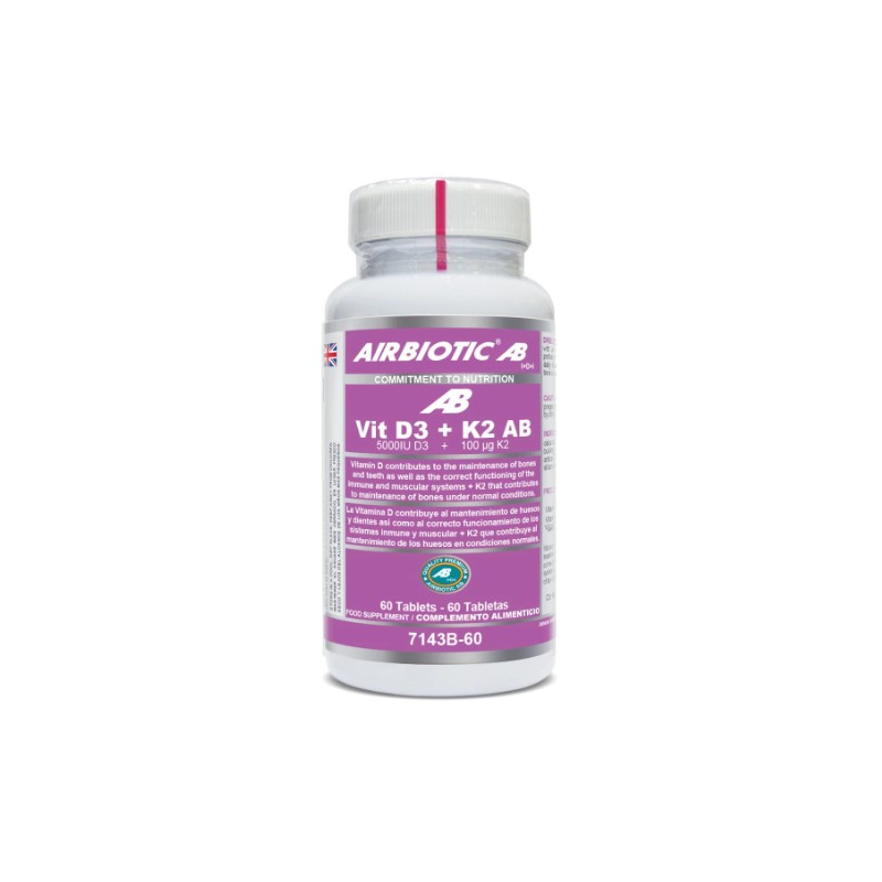 Vitamina d3+k2 5000iu/100ug 60tab. airbiotic
