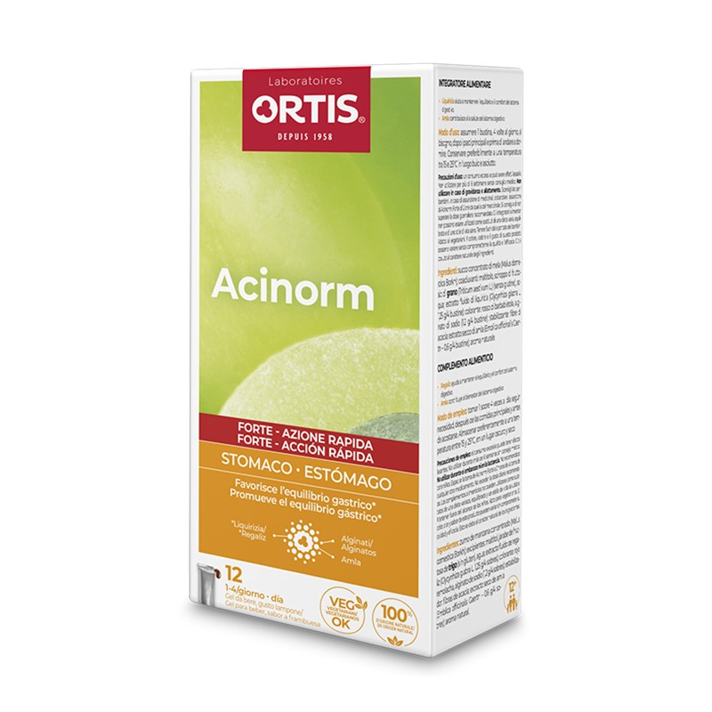 Acinorm forte gel 12 sobres ortis