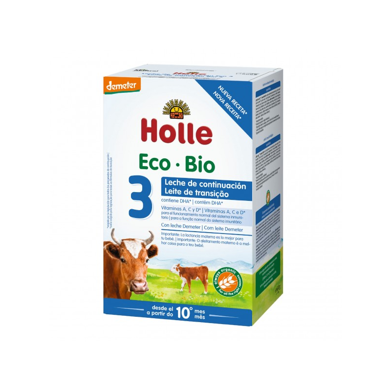 Holle leche vaca nº3 bio 600g a partir 10 meses
