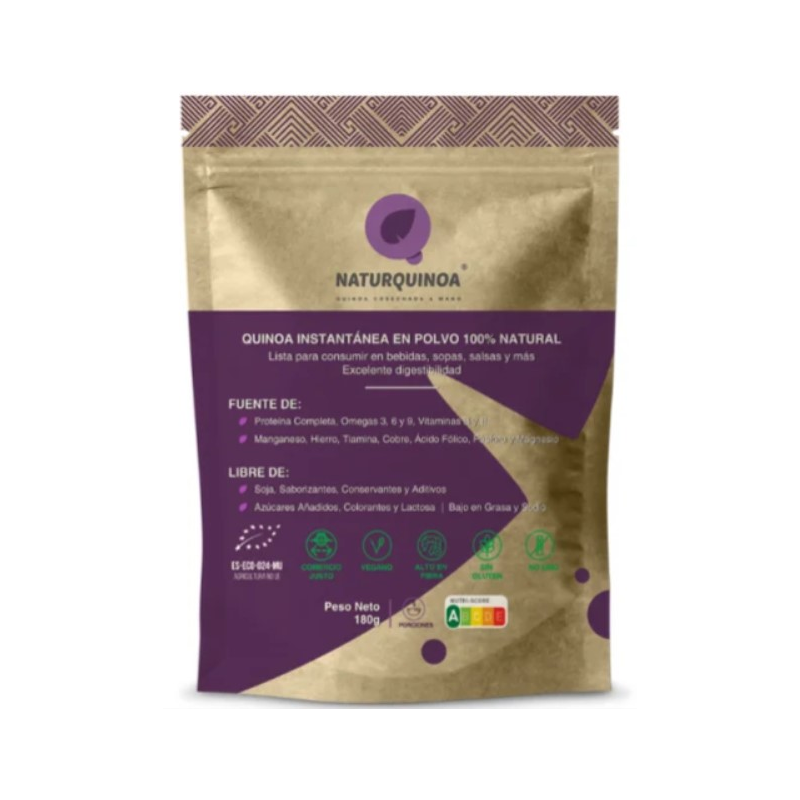 Naturquinoa quinoa instantanea polvo 180g