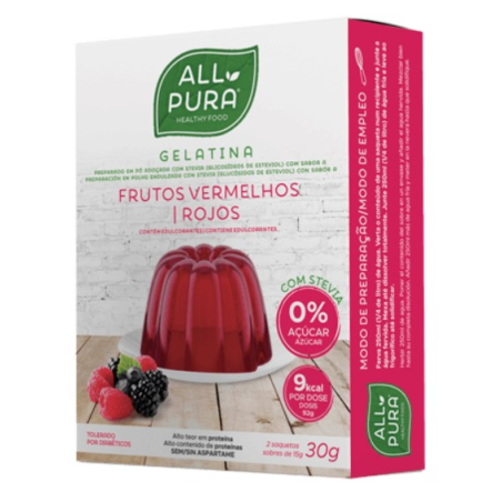 Allpura gelatina frutos rojos 30gr dietmed