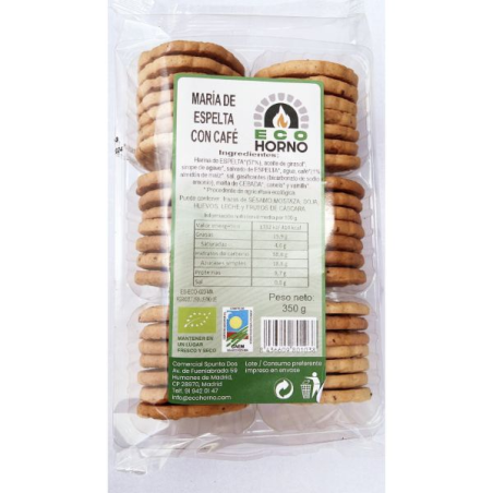 Galletas maria espelta con cafe  350g eco-horno
