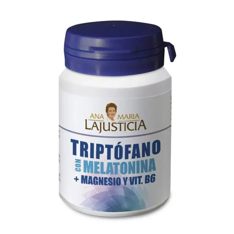 Triptofano+mag+melatonina+ b6 60comp amj