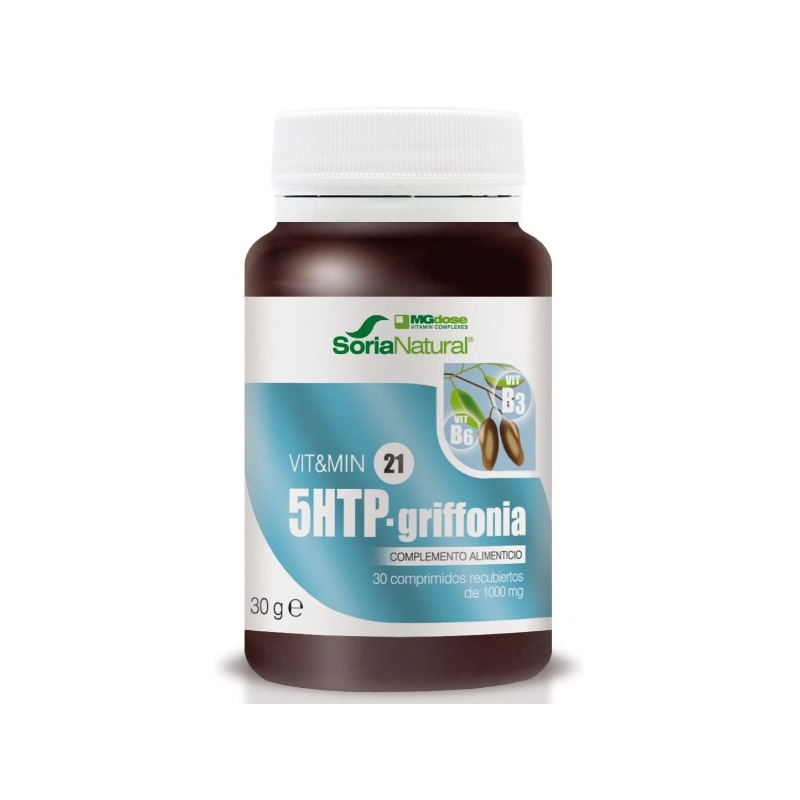 Griffonia 5 htp 30 comp 1000mg soria natural