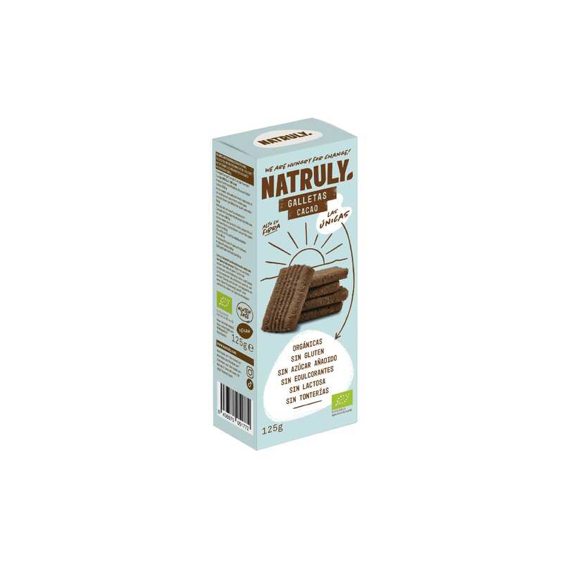 Natruly galletas cacao organicas sin gluten 125g
