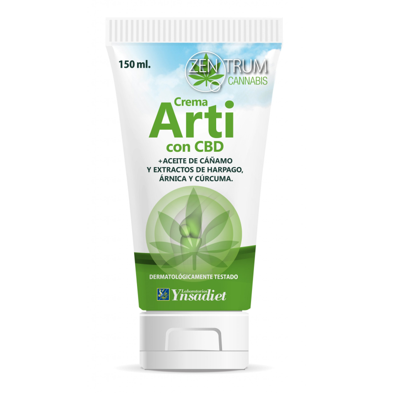 Crema arti con cbd 150ml zentrum cannabis ynsadiet