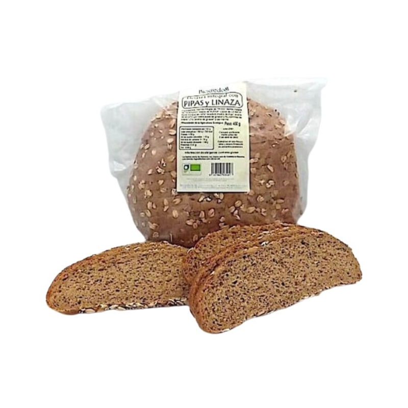 Hogaza integral pipas y linaza