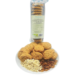 Galletas copos avena y pasas