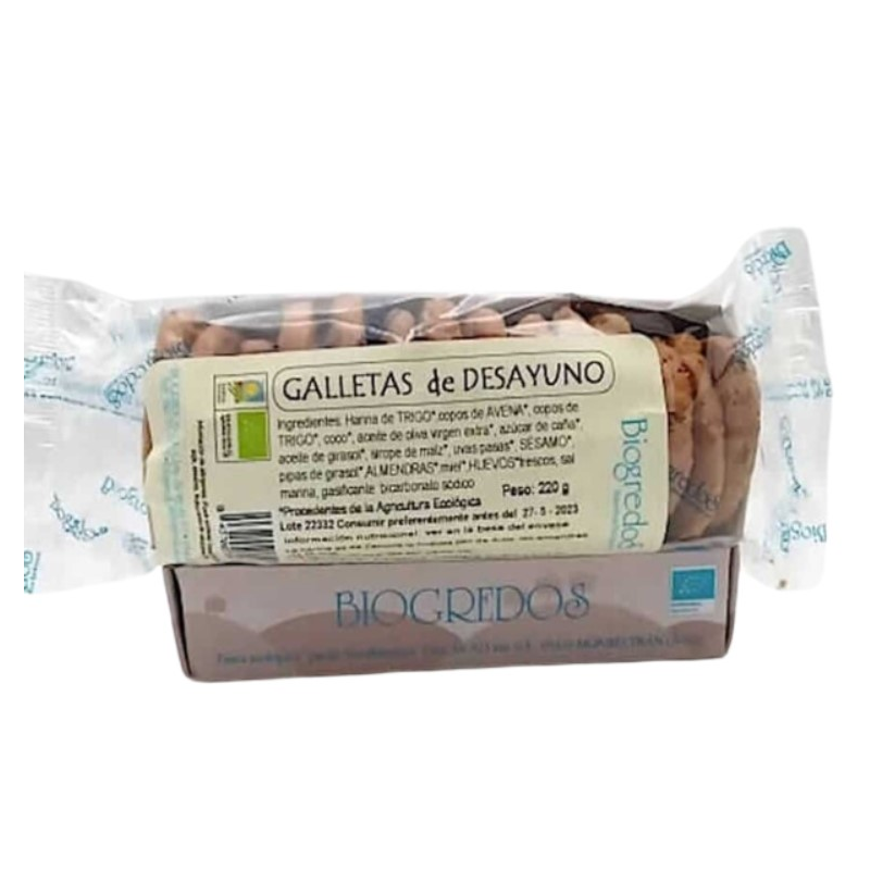 Galletas desayuno choco 220gr biogredos