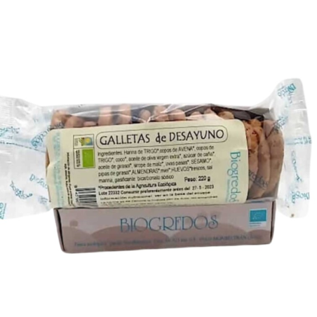 Galletas desayuno choco 220gr biogredos