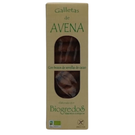 Galletas avena c/trozos cacao 200g biogredos