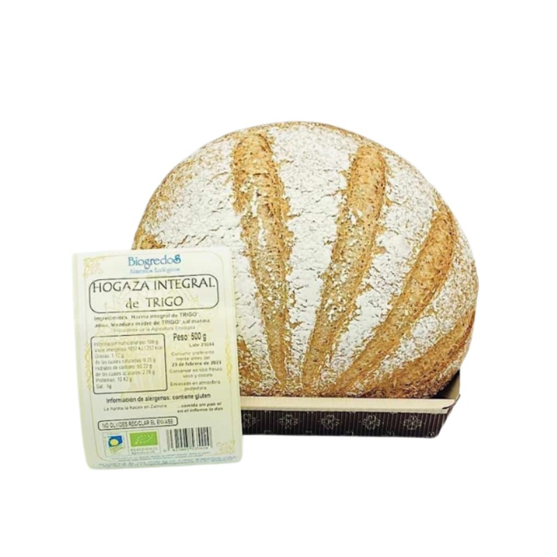 Hogaza integral trigo 500g biogredos bio