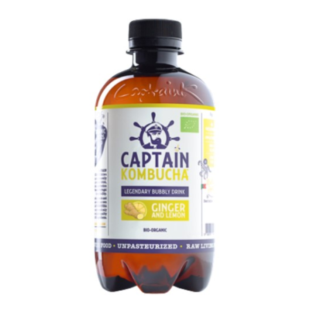 Captain kombucha ginger lemon 400ml.