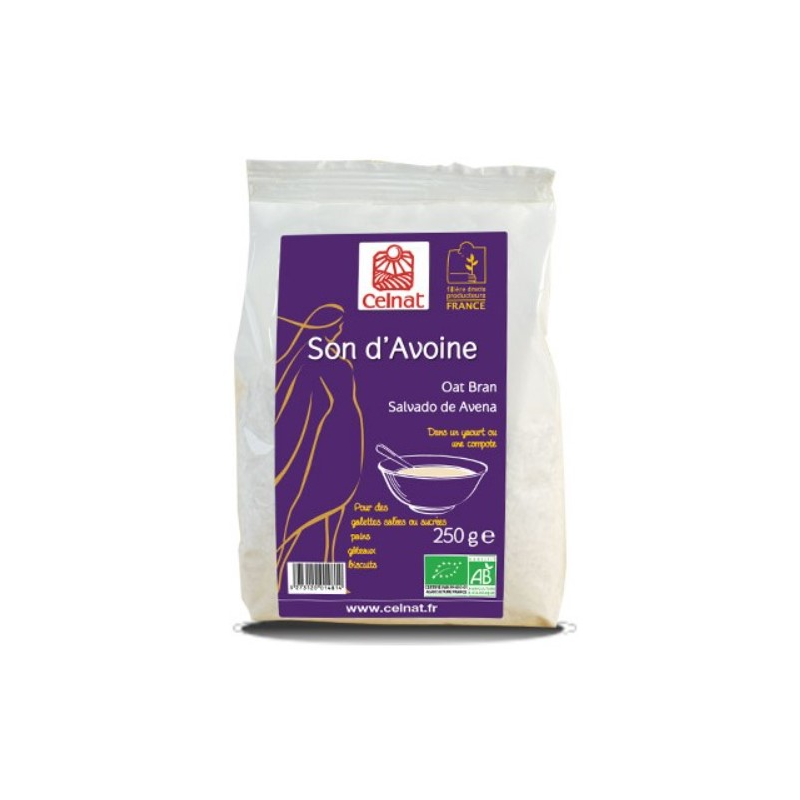Salvado avena bio 250g celnat