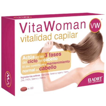 Vitawoman vitalidad capilar 60 comp  eladiet