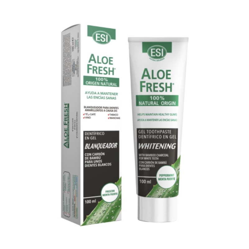 Aloe fresh dentirico gel blanqueador carbon 100ml