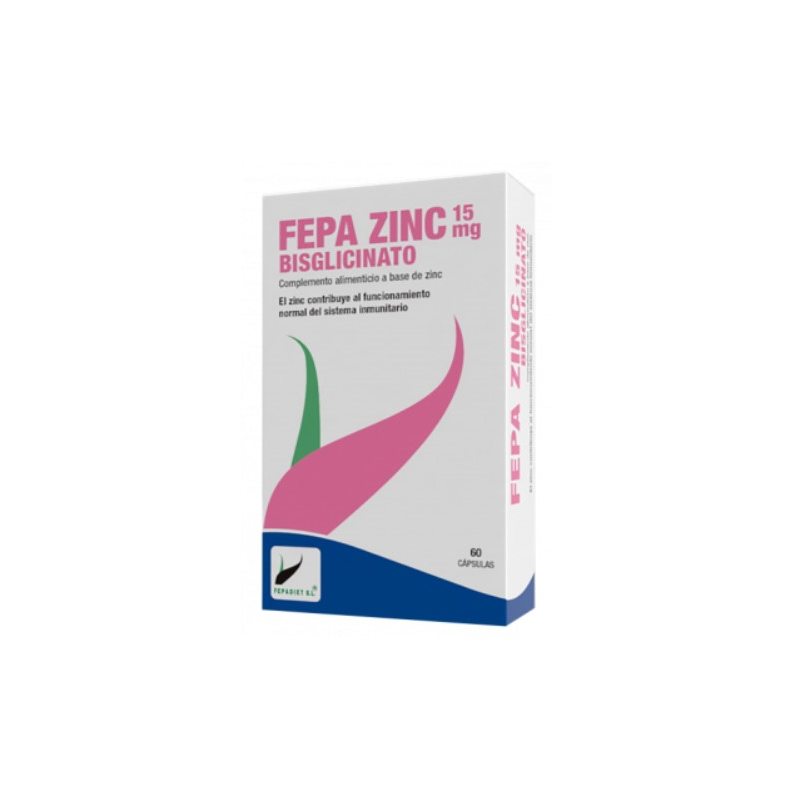 Fepa-zinc bisglicinato 15mg 60caps